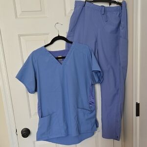 Women's Wonde WI Blue Scrub Pants